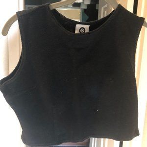 Simple Black Crop Top